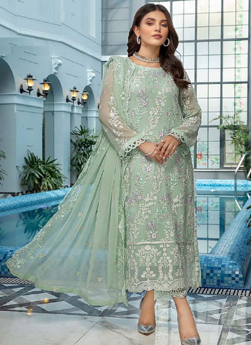 Dinsaa Azure Vol 2 Fancy Wear Wholesale Georgette Pakistani Salwar Suit Catalog
